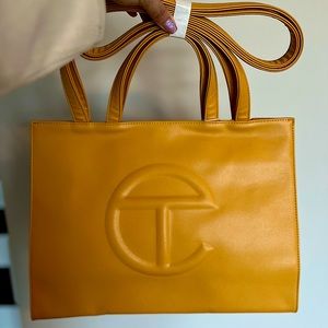 TELFAR Medium Mustard Shopping Bag, Authentic!